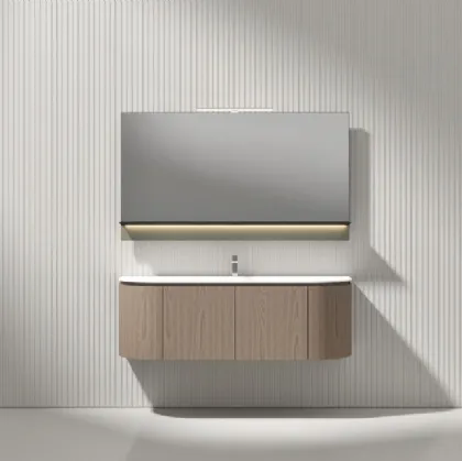 Mobile da Bagno sospeso Giunone 9075 in Castagno tinto Cumino di Edoné