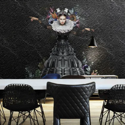 Carta da parati raffigurante la regina di Marcel Wanders Athena di London Art