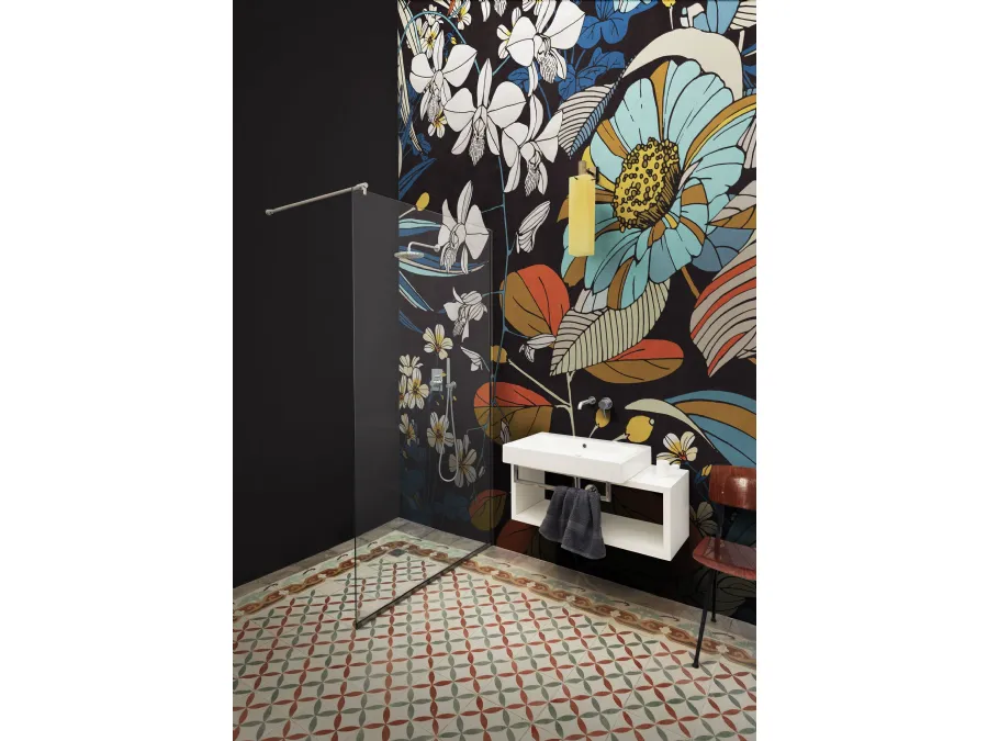 Carta da parati floreale dai colori vivaci Carioca di London Art