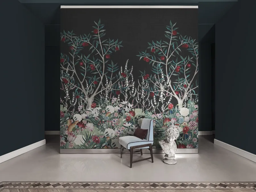 Carta da parati Fleurs Magiques di London Art