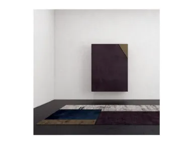 Tappeto con volto geometricamente stilizzato Face Two di Sirecom