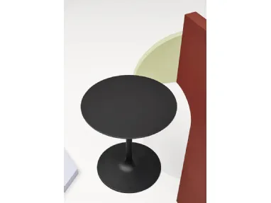 Tavolino Flink Table in acciaio Nero goffrato di Infiniti