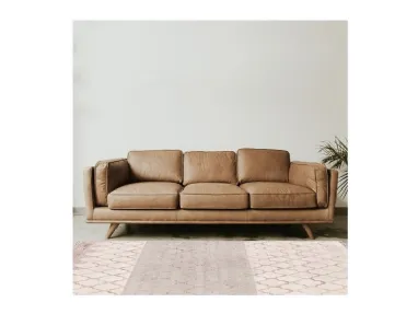 Tappeto con trame geometriche ispirate alla natura Palladium Semeli Rose di Sirecom