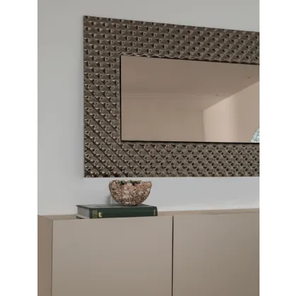 Specchio Pitti con cornice in fusione goccia di Tonin Casa