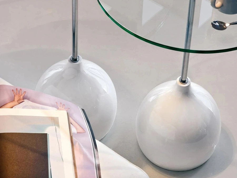 Tavolino rotondo di design Adachi di Tonin Casa