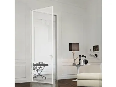 Porta per interni in vetro trasparente Just Battente con Stipite di Doal