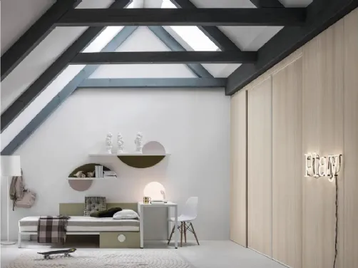 Porta scorrevole in laminato con profilo in alluminio Like a Terra di Doal
