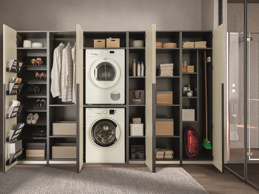 Mobile da Bagno in melaminico e laccato Laundry 09 di Archeda