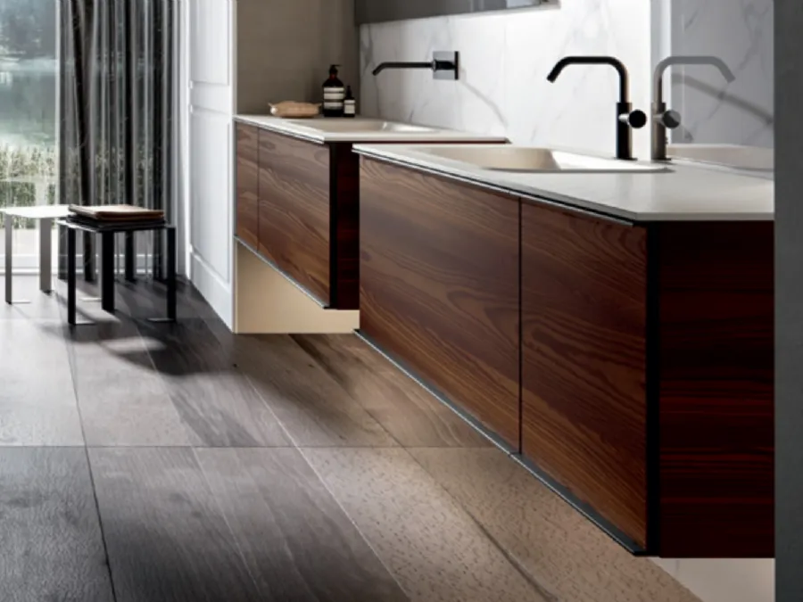 Mobile da Bagno sospeso in larice Rea 001 di Edoné