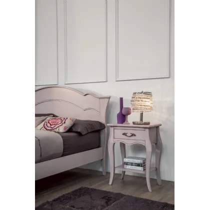Comodino Ginevra in legno laccato opaco di Tonin Casa