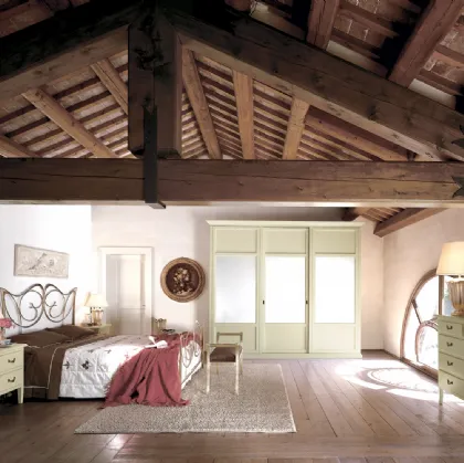Gruppo Notte Dedalo in legno laccato opaco di Tonin Casa