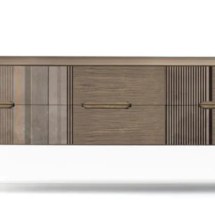 Comò Icon's 102 New Decò V02 in legno con stampa decorativa di Devina Nais