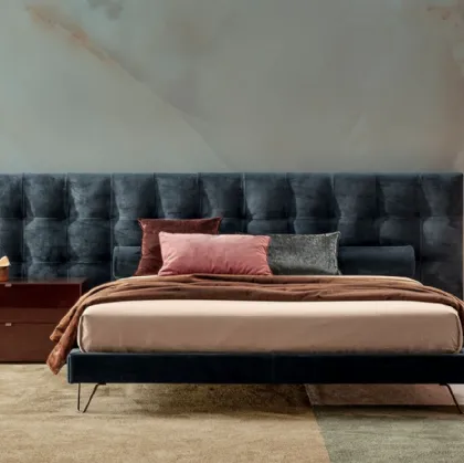 Letto in tessuto Boiserie Oscar Capitonné di Twils