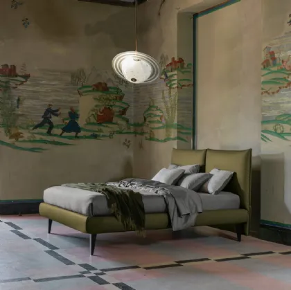 Letto Frank in tessuto imbottito di Dorelan Letti
