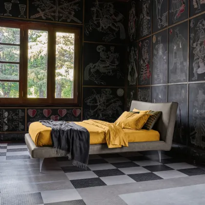 Letto in pelle Gio di Dorelan Letti