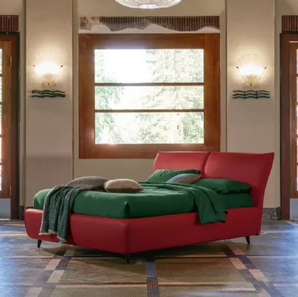 Letto Edward in pelle di Dorelan Letti