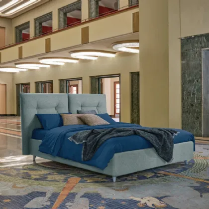 Letto Luke in tessuto imbottito di Dorelan Letti