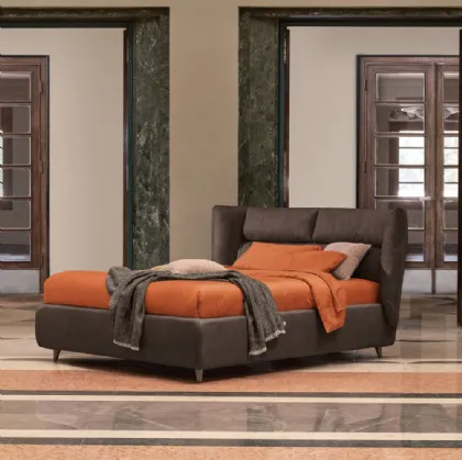Letto matrimoniale in pelle Sandi di Dorelan Letti