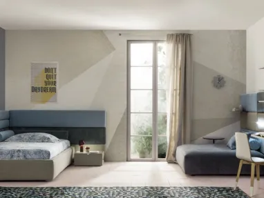 Letto Singolo in tessuto Boiserie Set di Twils