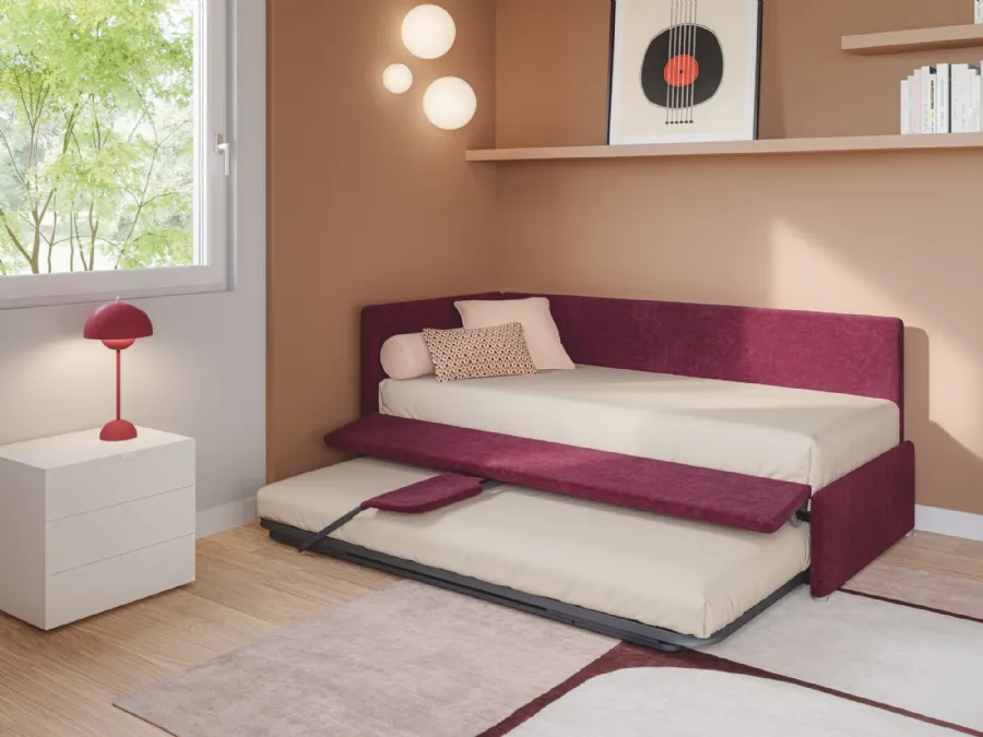 Daybed singolo con letto estraibile Maya di Twils