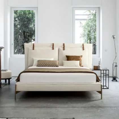 Letto in tessuto con testiera SP2802 Belt di Twils