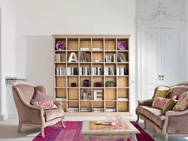 Libreria a muro in legno laccato Alexander di Tonin Casa