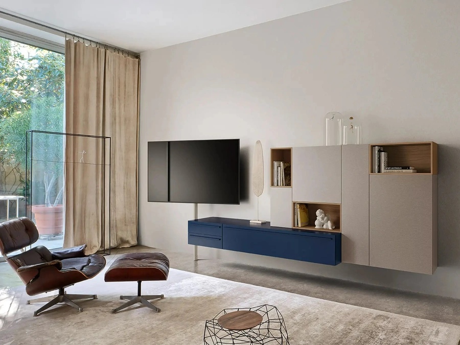 Mobile Porta Tv Tv Video in laccato di Sangiacomo