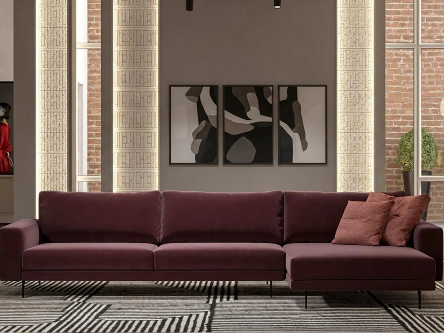 Divano con penisola Forest di Doimo Salotti