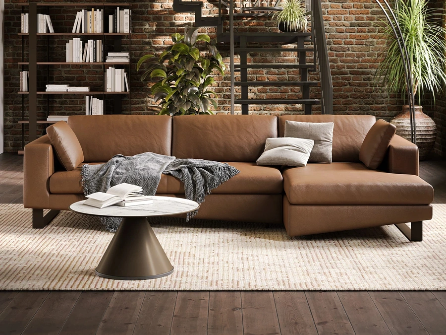 Divano  con penisola Montecarlo di Tonin Casa