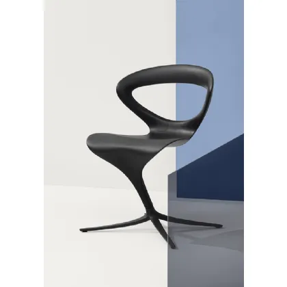 Sedia di design Callita Chair in poliuretano finitura Nero di Infiniti