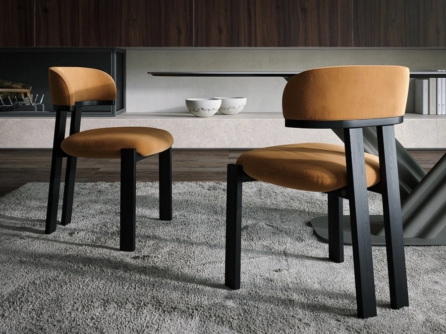 Sedia in tessuto e legno Camila di Tonin Casa