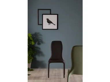 Sedia di design Lisetta con seduta in poliuretano schiumato di Tonin Casa