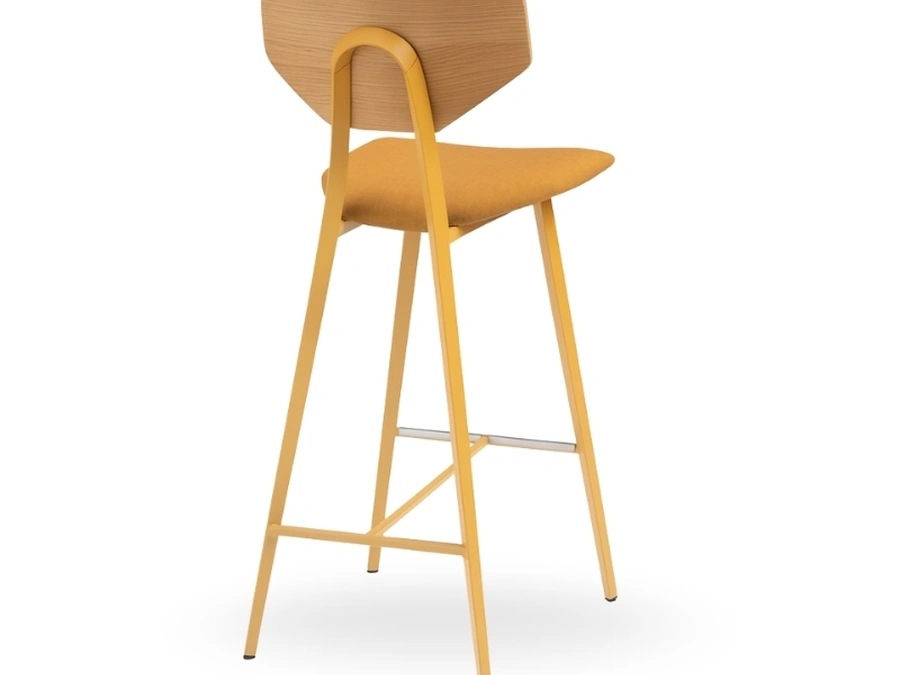 Sgabello in legno con seduta imbottita Tosca di Midj