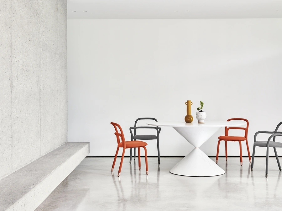 Sedia imbottita Pippi di Midj