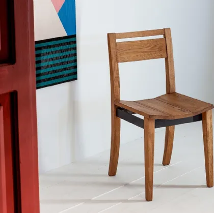 Sedia SD239 in Rovere massello di Devina Nais