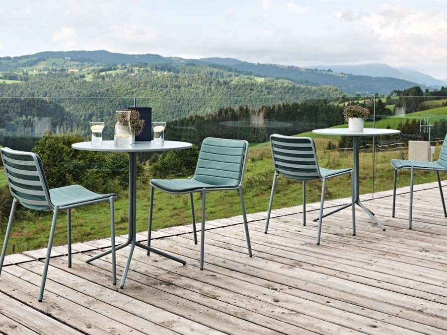 Sedia Trampoliere in metallo di Midj