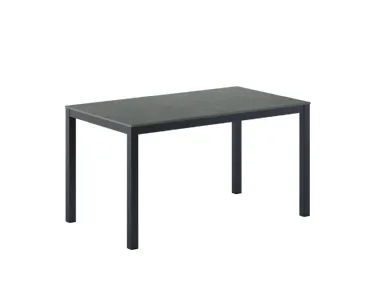 Tavolo allungabile Olimpo Caranto con piano in ceramica e struttura in metallo di Veneta Cucine