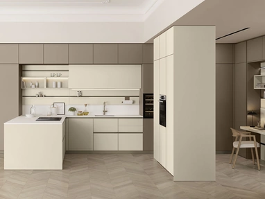 Cucina Moderna con penisola Lounge 03 di Veneta Cucine