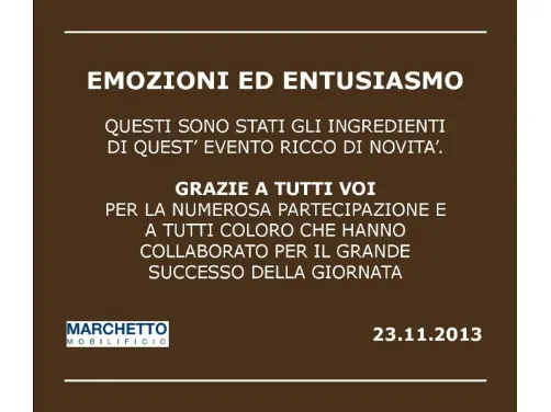 RINGRAZIAMENTI EVENTO