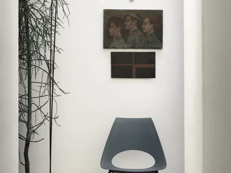 Sedia da giardino Shark Outdoor in polipropilene con gambe in acciaio laccato di Bontempi